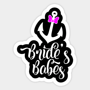 Bride Babes Anchor Sticker